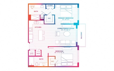 blueprint of a floor plan of a house